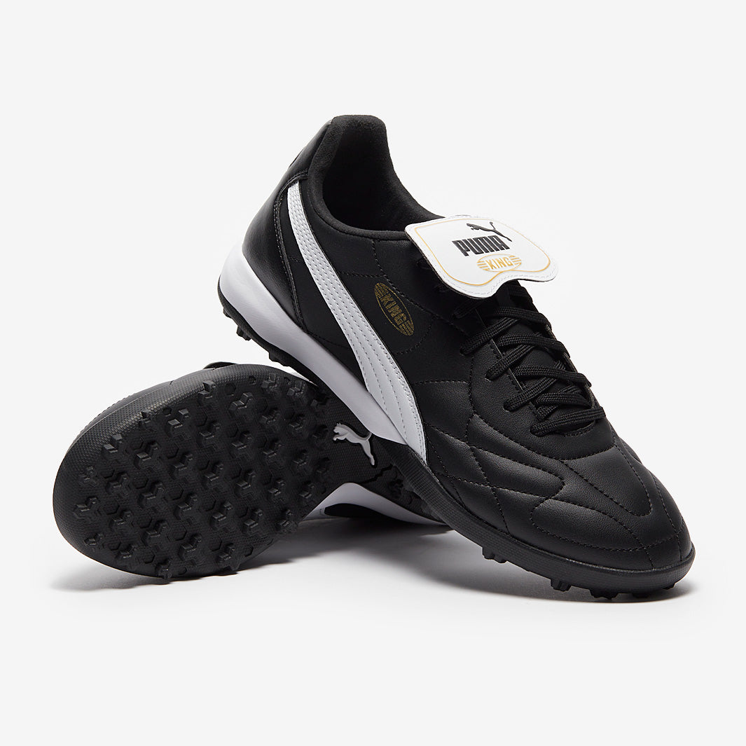 Puma King Top TT - Puma Black/Puma White/Puma Gold - Mens Cleats
