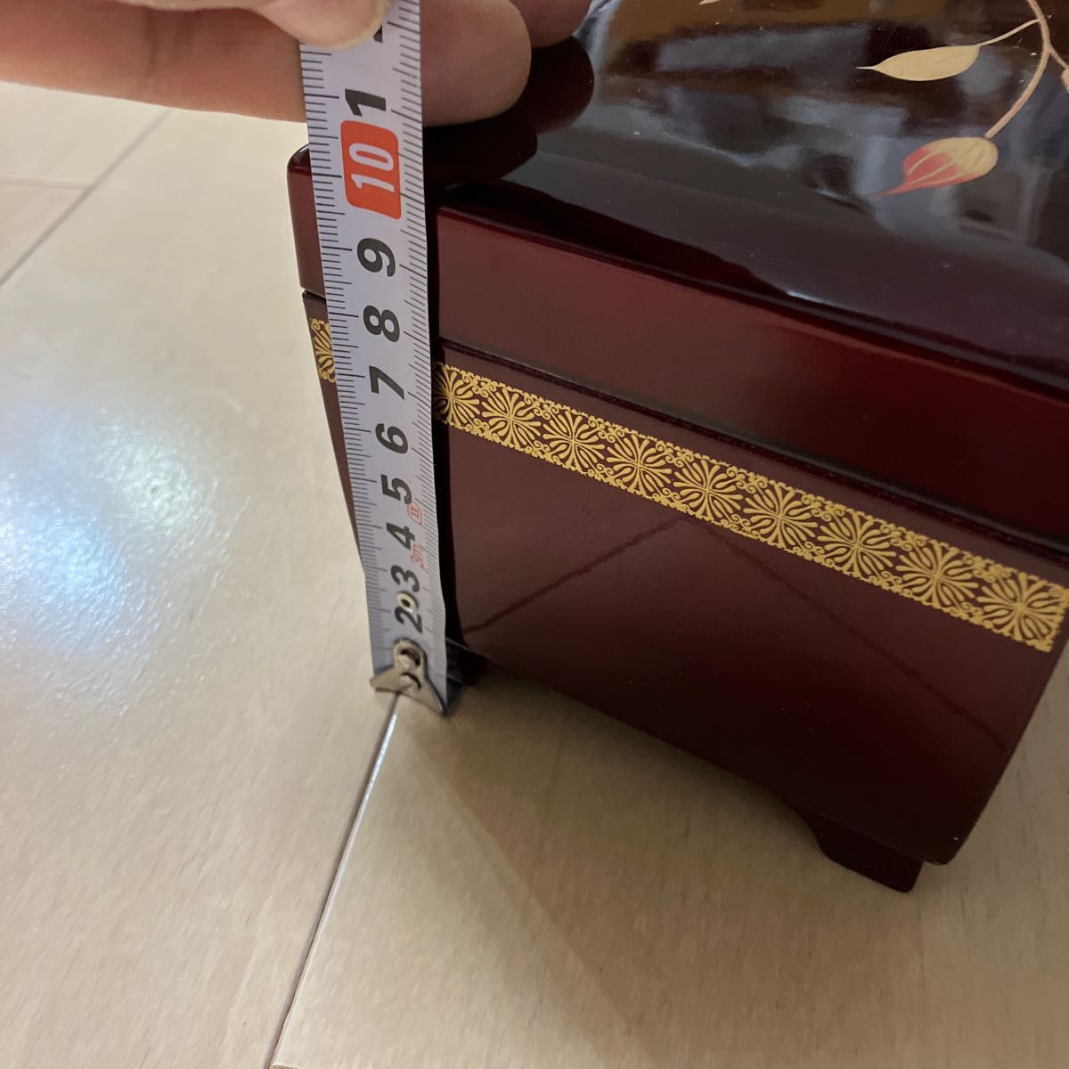 高級 木製 鏡付き オルゴール付 ジュエリーボックス アクセサリー