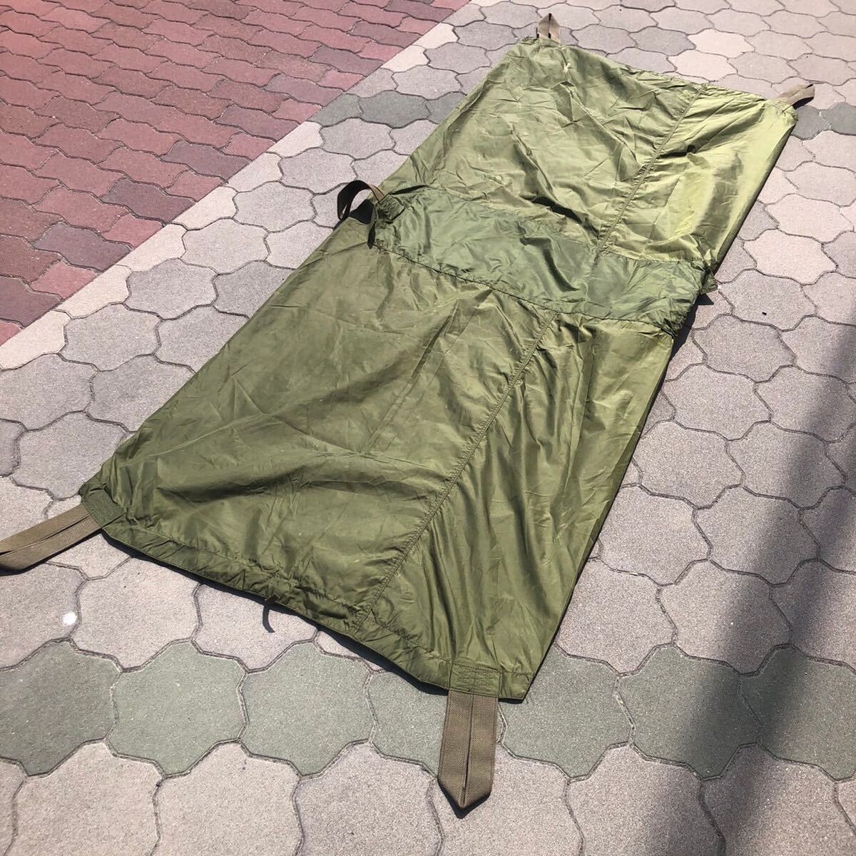 80s U S ARMY 米軍 実物 POUCH HUMAN REMAIN 死体袋 死体入れ ナイロン