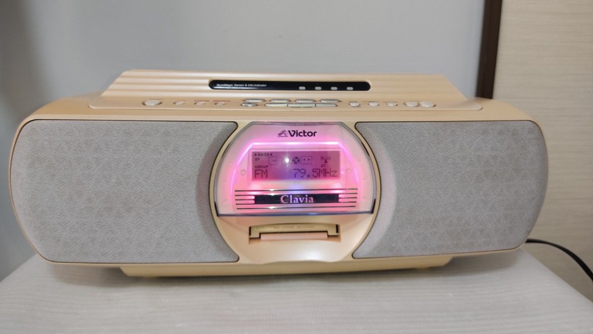 ビクターClaviaクラビアRC-G1MD 2004年製CDMDカセットラジカセラジオ