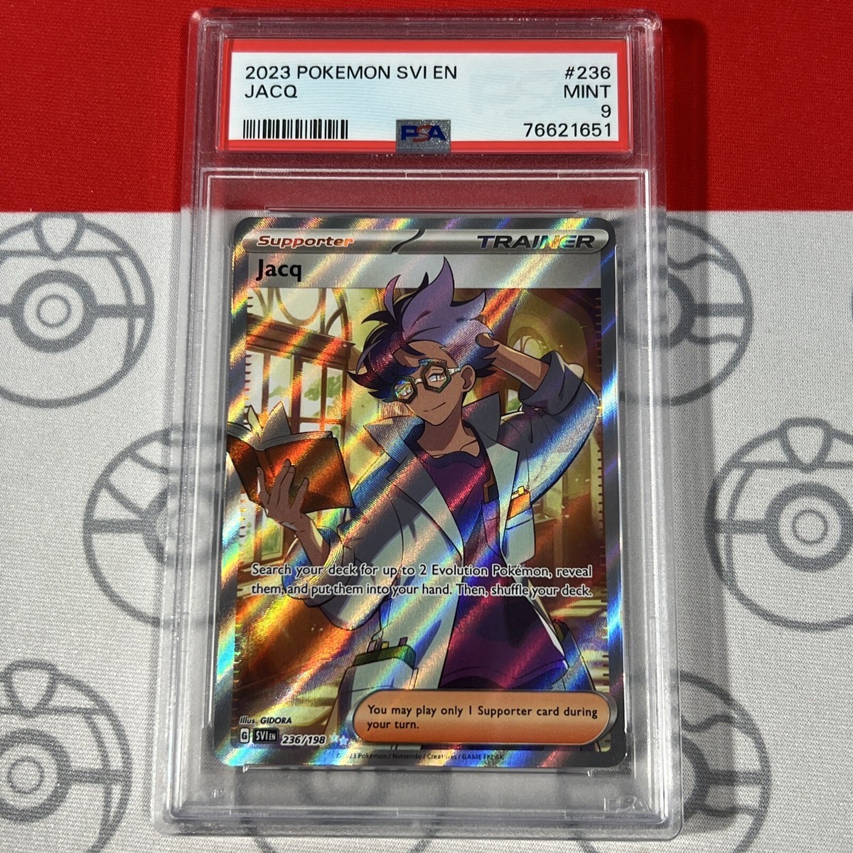 PSA 9 JACQ #236 2023 Pokemon SVI EN Scarlet & Violet Card 1651 | eBay