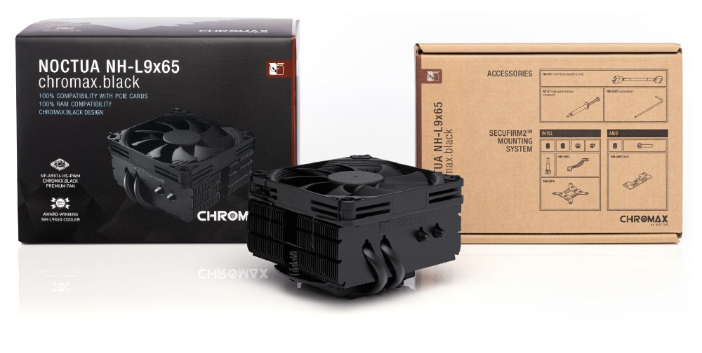 CPUクーラー NH-L9x65 chromax.black NH-L9X65-CH-BK 92mmファン