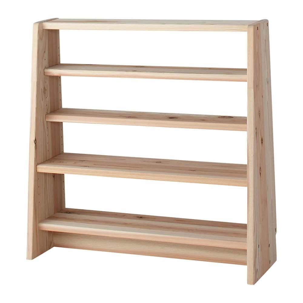 国産杉 薄型頑丈タワーシェルフ 幅90cm高さ89.5cm 通販 - ディノス