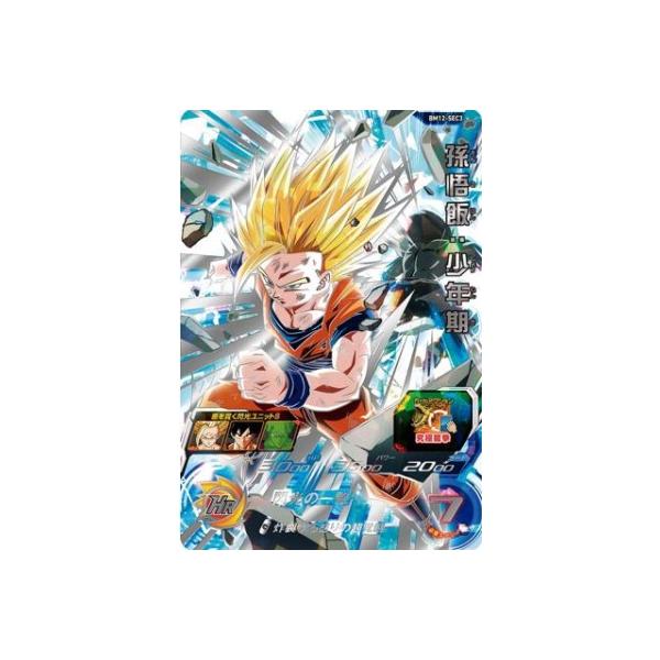 スーパードラゴンボールヒーローズ BM12-SEC3 UR 孫悟飯：少年期