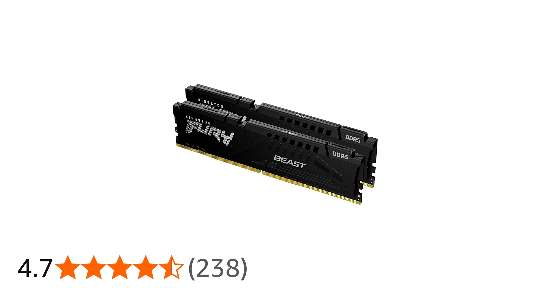 Kingston Fury Beast Black 32GB 6000MT/s DDR5 CL30 DIMM (Kit of 2
