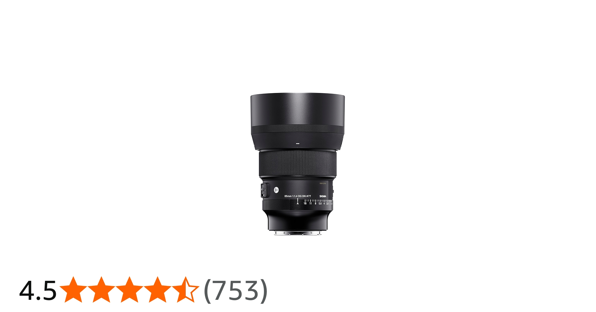 Sigma 85mm F1.4 DG DN Sony E (322965), Black : Amazon.ca: Electronics
