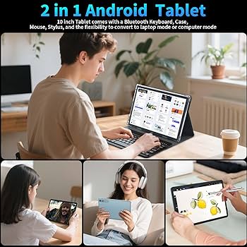 Amazon.co.jp: Relndoo 2025 Android 15 タブレット キーボード付き