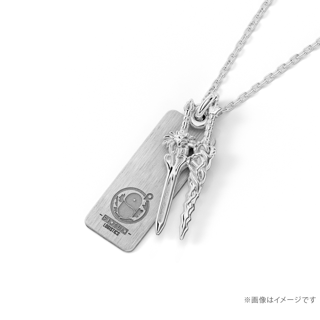 モチーフネックレス（血掟テキサス）K10ホワイトゴールド アークナイツ