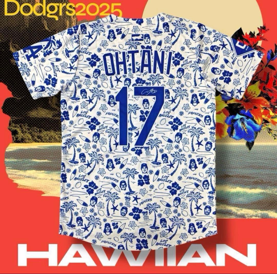 大幅値下！⭐️非売品⭐️大谷翔平 サインプリント ユニフォームアロハ