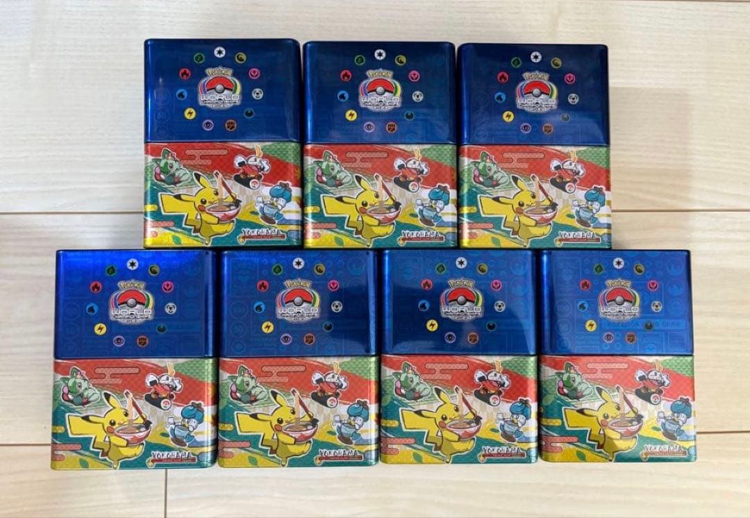 2023 横浜記念デッキ☆ピカチュウ プロモなし☆7個セット ポケモンワールドチャンピオンシップス2023横浜 記念デッキ