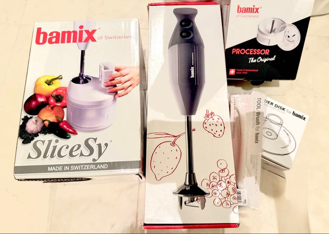 bamix バーミックス M300 フルセット シルバー／ブラック　新品未使用 bamix（バーミックス）バーミックスM300 プラス アンスラサイト