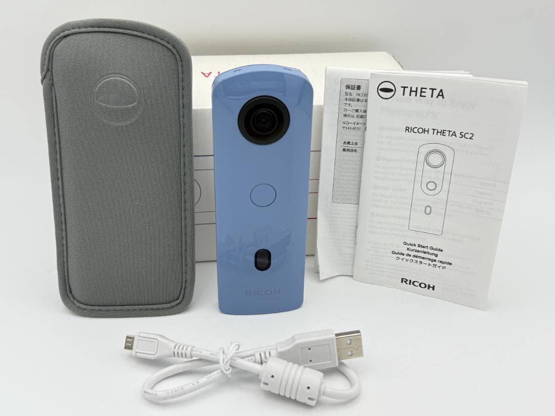 【極上美品】RICOH THETA SC2 ブルー リコーシータ 360度カメラ 61HnPD57IPL.jpg_BO30,255,255,