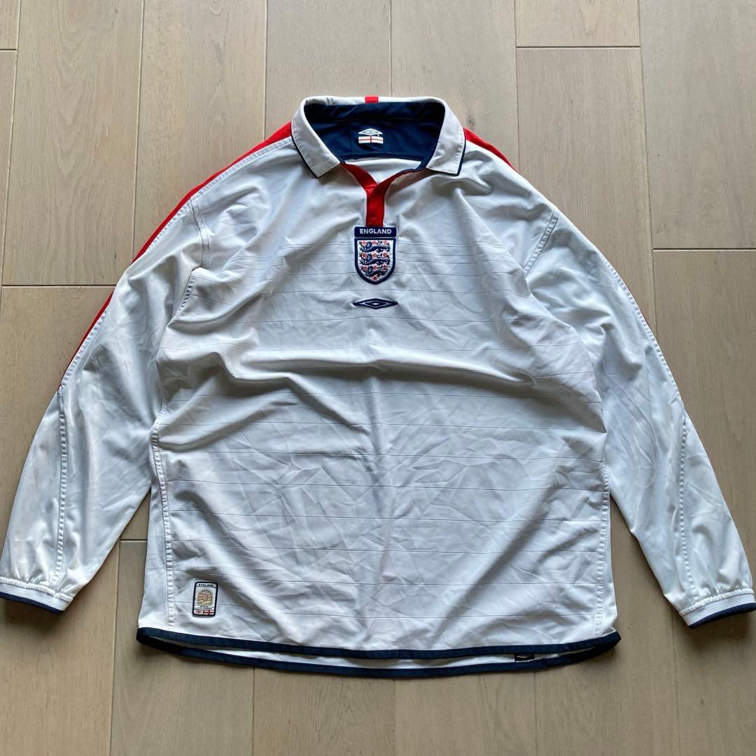 希少ビッグサイズ 2003-2005 UMBRO イングランド 長袖 柴田ひかり 大人気】UMBRO×イングランド代表ユニフォーム/柴田ひかり/L｜Yahoo