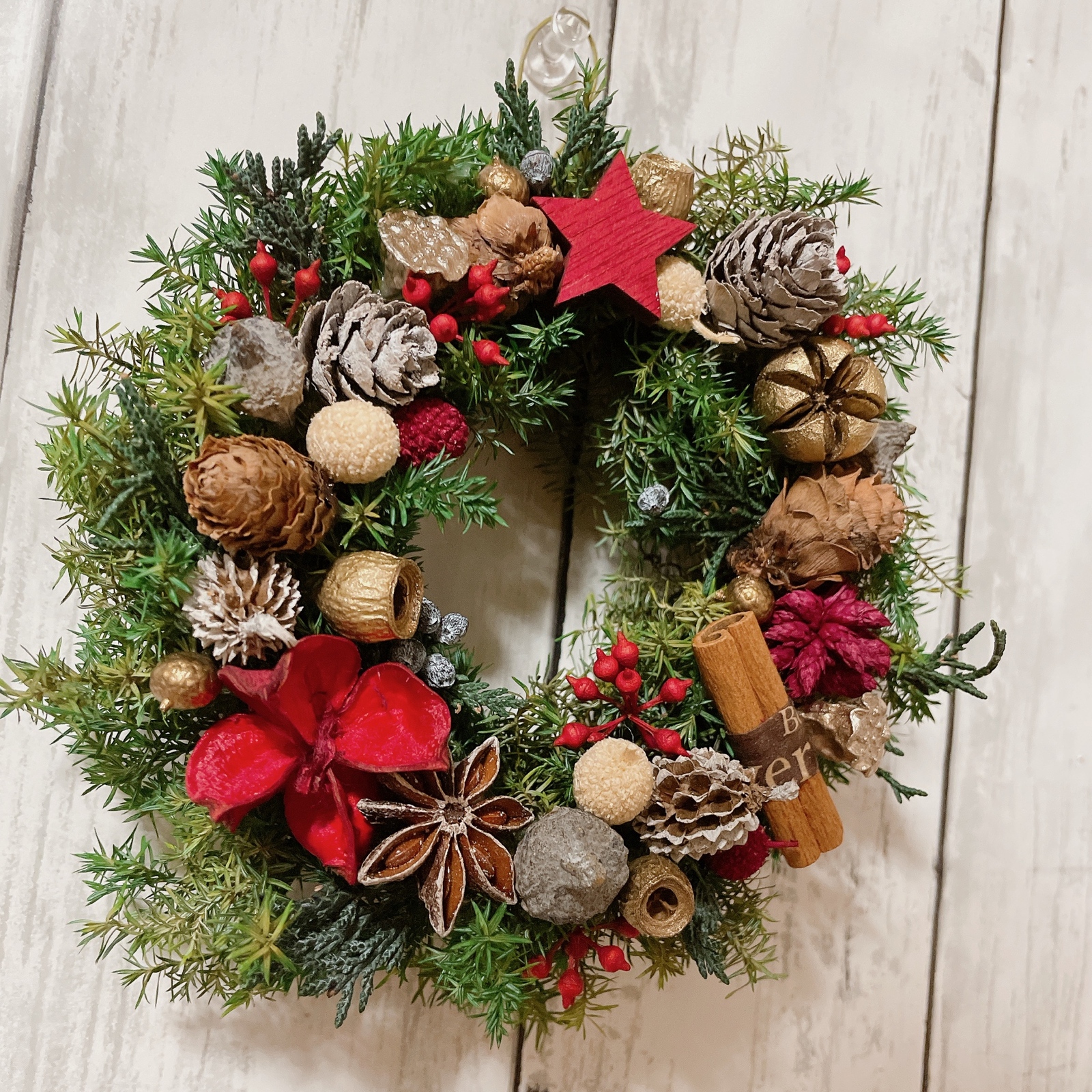 クリスマスリース 直径約15cm リース no.14 - morinodon042 | minne