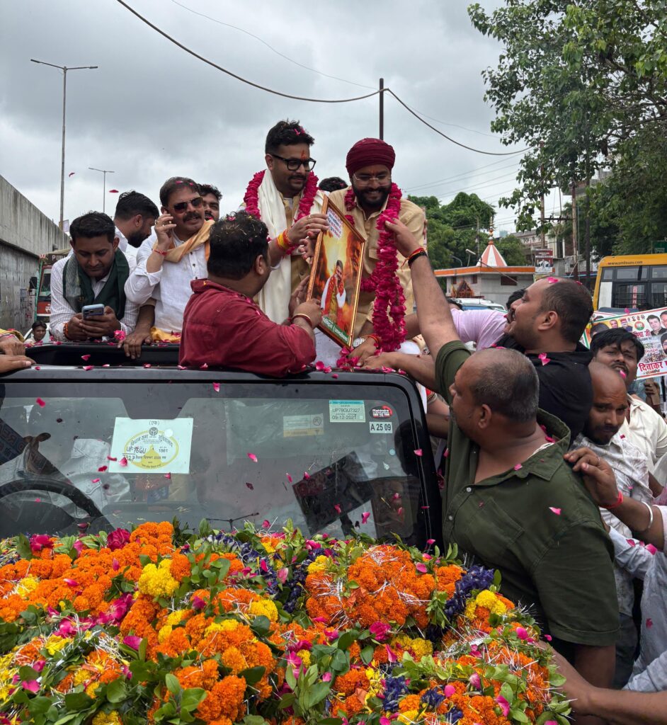 दिवाकर पंडित ने किया भाजयुमो अध्यक्ष का स्वागत